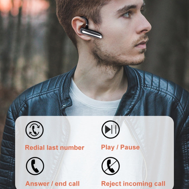 Écouteurs Bluetooth avec affichage numérique, compartiment de chargement, écouteurs sans fil pour voiture, réduction du bruit de conversation, 530-1 avec boîtier de chargement